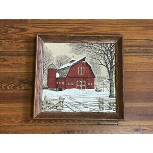 Vintage Key Dee Frame Art linen  print, farmhouse, primitive Retro Decor Wood